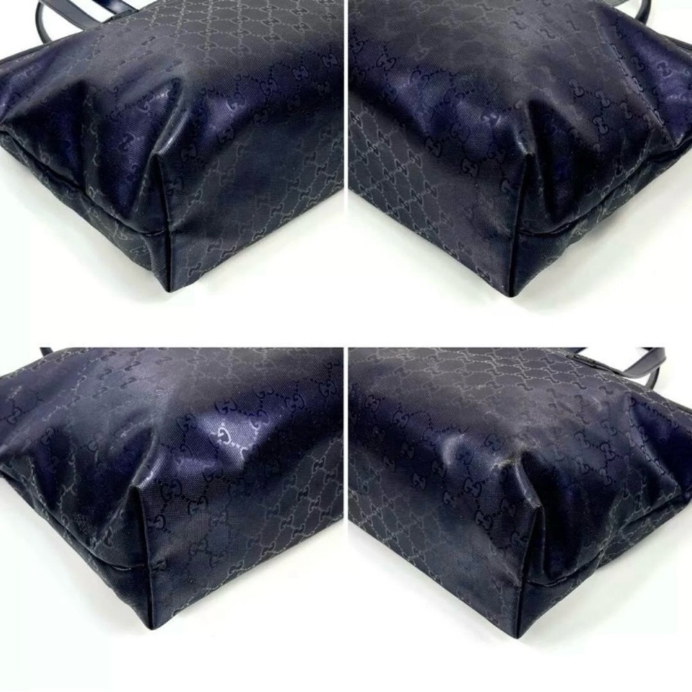 GUCCI GUCCISIMA GG Monogram Imprime Tote bag Shoulder Bag Purple Blue Large - Picture 3 of 8